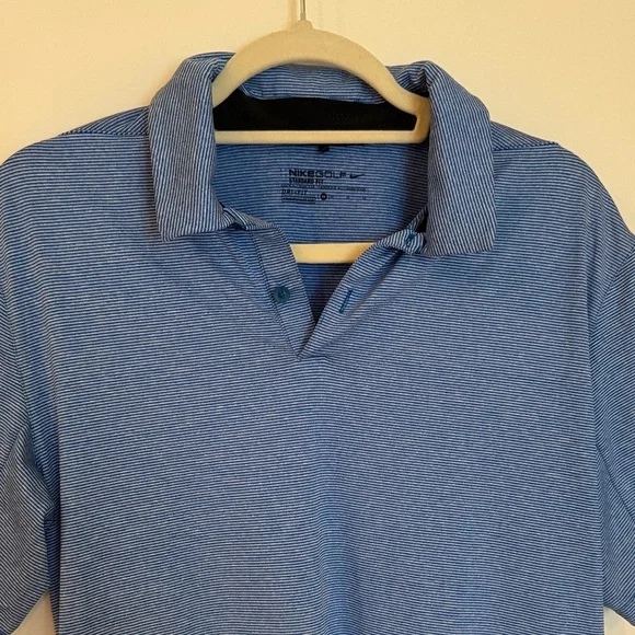 Nike Men's Blue Golf Shirt - Picture 5 of 7